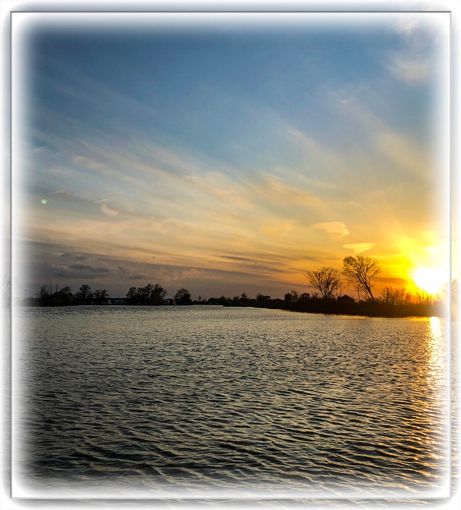 Sun Sets On The Lake